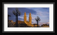 Low angle view of a church, Grossmunster, Zurich, Switzerland Fine Art Print
