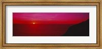 Sunset over the ocean, California, USA Fine Art Print