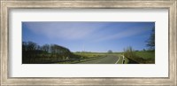 Empty road passing through a landscape, Freisen, Germany Fine Art Print