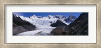 Glacier on a mountain range, Argentine Glaciers National Park, Patagonia, Argentina Fine Art Print
