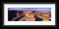 Muleshoe Bend at a river, Colorado River, Arizona, USA Fine Art Print