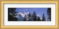 Mountains covered with snow, Swiss Alps, Wengen, Bernese Oberland, Switzerland Fine Art Print