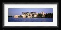 France, Vaucluse, Avignon, Palais des Papes, Pont St-Benezet Bridge, Fort near the sea Fine Art Print
