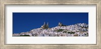 Low angle view of a town, Olvera, One of the White Villages of Andalucia, Cadiz Province, Spain Fine Art Print