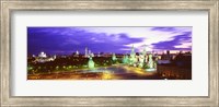 Russia, Moscow, Red Square at night Fine Art Print