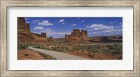 Empty road running through a national park, Arches National Park, Utah, USA Fine Art Print