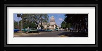 Building along a road, Capitolio, Havana, Cuba Fine Art Print