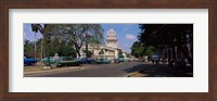 Building along a road, Capitolio, Havana, Cuba Fine Art Print