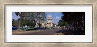 Building along a road, Capitolio, Havana, Cuba Fine Art Print
