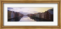 Houses on both sides of a river, Trondheim, Sor-Trondelag, Norway Fine Art Print