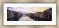 Houses on both sides of a river, Trondheim, Sor-Trondelag, Norway Fine Art Print