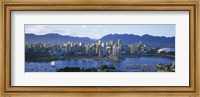 Skyscrapers at the waterfront, Vancouver, British Columbia, Canada Fine Art Print