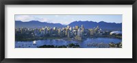 Skyscrapers at the waterfront, Vancouver, British Columbia, Canada Fine Art Print