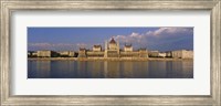 Parliament building at the waterfront, Danube River, Budapest, Hungary Fine Art Print