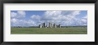 England, Wiltshire, View of rock formations of Stonehenge Fine Art Print