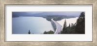 Germany, Bavaria, Bridge over Sylvenstein Lake Fine Art Print