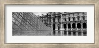 Pyramid in front of an art museum, Musee Du Louvre, Paris, France Fine Art Print