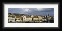 High Angle View Of A City, Grossmunster Cathedral, Zurich, Switzerland Fine Art Print