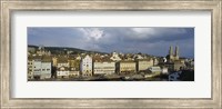 High Angle View Of A City, Grossmunster Cathedral, Zurich, Switzerland Fine Art Print