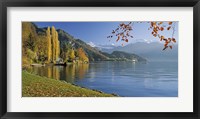 Switzerland, Canton Lucerne, Lake Vierwaldstattersee Vitznau, Panoramic view of mountains around a lake Fine Art Print