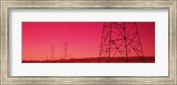 Power Lines In The Valley, Central Valley, California, USA Fine Art Print