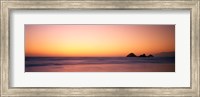 Sunset over the ocean, Pacific Ocean, California, USA Fine Art Print