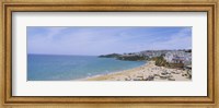 High angle view of the beach, Albufeira, Faro, Algarve, Portugal Fine Art Print