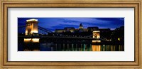Szechenyi Bridge Royal Palace Budapest Hungary Fine Art Print
