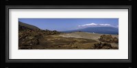 Landscape with ocean in the background, Isabela Island, Galapagos Islands, Ecuador Fine Art Print