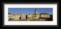 Switzerland, Zurich, Buildings at the waterfront Fine Art Print