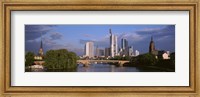 Cityscape, Alte Bridge, Rhine River, Frankfurt, Germany Fine Art Print