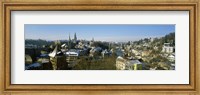 High angle view of a city, Berne, Switzerland Fine Art Print