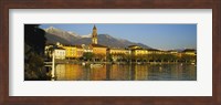 Town At The Waterfront, Ascona, Ticino, Switzerland Fine Art Print