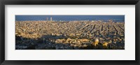 High Angle View Of A Cityscape, Barcelona, Spain Fine Art Print