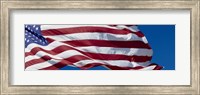 Close-up of an American flag fluttering, USA Fine Art Print