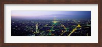 Aerial view of a city, Paris, France Fine Art Print