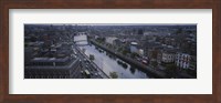High angle view of a city, Dublin, Leinster Province, Republic of Ireland Fine Art Print