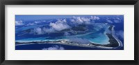 Aerial View Of An Island, Bora Bora, French Polynesia Fine Art Print