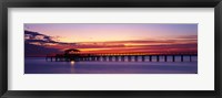 Sunset Mobile Pier AL USA Fine Art Print
