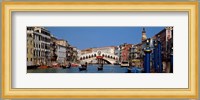 Bridge across a canal, Rialto Bridge, Grand Canal, Venice, Veneto, Italy Fine Art Print