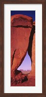 Natural arch at a desert, Teardrop Arch, Monument Valley Tribal Park, Monument Valley, Utah, USA Fine Art Print