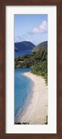 High angle view of a coastline, Trunk Bay, St. John, US Virgin Islands Fine Art Print