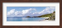 High angle view of the beach, Trunk Bay, St John, US Virgin Islands Fine Art Print