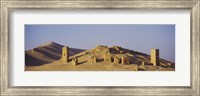 Towers on a landscape, Funerary Towers, Palmyra, Syria Fine Art Print
