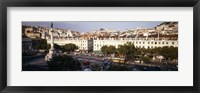 High angle view of a city, Lisbon, Portugal Fine Art Print