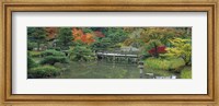Plank Bridge, The Japanese Garden, Seattle, Washington State, USA Fine Art Print