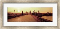 Charles Bridge, Prague, Czech Republic, Sepia View Fine Art Print