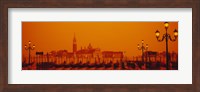 Gondolas moored at a dock, San Giorgio Maggiore, Venice, Italy Fine Art Print