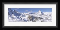 Snow Covered Slopes, Matterhorn Switzerland Fine Art Print