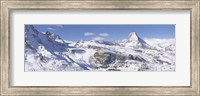 Snow Covered Slopes, Matterhorn Switzerland Fine Art Print